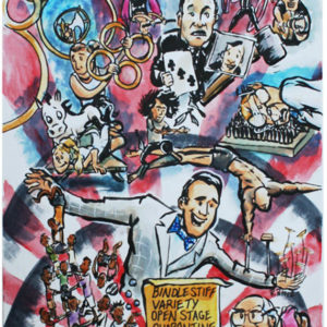 Bindlestiff Quarantine Edition Show Watercolor Print July 20, 2020