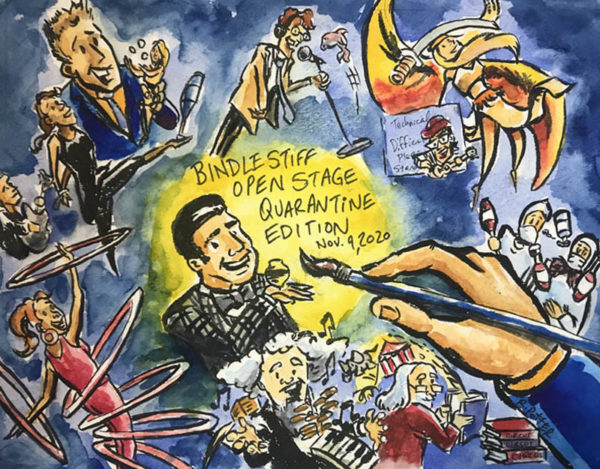 Bindlestiff Quarantine Edition Show Watercolor Print Nov. 9, 2020 S2E10
